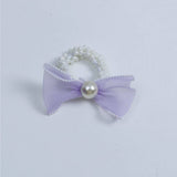 ELEGANT ORGANZA BOW PEARL HAIR TIE FOR WOMEN_CWAHA6885