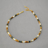 Vintage Colorful Personalized Beaded Necklace