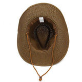 RETRO SUNSCREEN WESTERN COWBOY STRAW HAT_CWAH1242