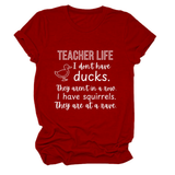 Womens Teacher Life I Dont Funny Tee_Cwttsl0487