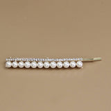 A PAIR OF ELEGANT PEARL AND RHINESTONE HAIR PIN_CWAHA1232