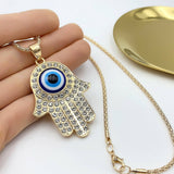 DEVILS EYE DIAMOND PENDANT NECKLACE_CWAJE0886