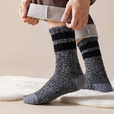 AUTUMN AND WINTER MID LENGTH THICK FLEECE SOCKS_CWMS0772