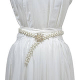STRETCH FLOWER PEARL FASHION BELT_CWABE0521