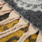 PAISLEY JACQUARD SCARF THICK FRINGE WINTER SHAWL_CWASC0857