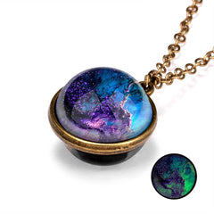 Cwaje2502_Luminous Double-Sided Universe Starry Sky Necklace