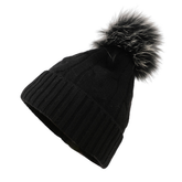 Winter Knit Pom Pom Hat Soft Cashmere For Her_Cwah3996