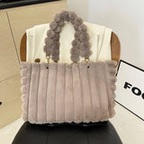 Winter Fashionable All-Match Fur Ball Shoulder Bag_Cwab3986