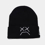 CRYING FACE EMBROIDERED KNITTED HAT CWAH2144