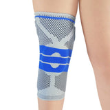GRAY SILICONE PAD KNEE BRACE WITH DUAL SPRINGS_CWMM7899