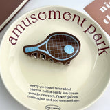 TENNIS RACKET HAIR CLAW CREATIVE ACETATE BUN CLIP_CWAHA5783