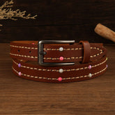 ETHNIC STYLE HANDMADE STRING COLORFUL BEAD BELT_CWMM3950