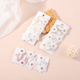 FRESH DAISY HAIR CLIP SET HANDMADE FABRIC CLIPS_CWAHA6712