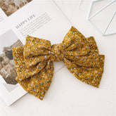 NEW THREE LAYER KNOTTED LARGE BOW HAIRPIN_CWAHA0852