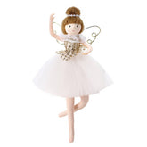 CHRISTMAS BALLERINA ANGEL PLUSH TREE ORNAMENT_CWMM9872