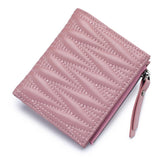 FASHION LEATHER EMBROIDERED SHORT FOLDING WALLET_CWAB3784