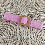 Cwabe0545_Vintage Braided Square Buckle Belt