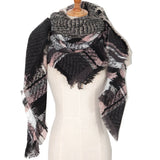 PLAID TRIANGLE SCARF FOR FALL WINTER WHOLESALE_CWASC0110