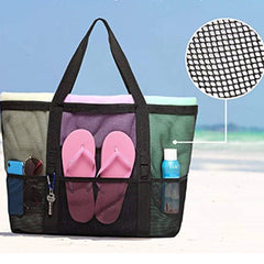 Large-Capacity Mesh Hand-Held Beach Bag