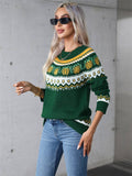 Turtleneck Christmas Sweater With Long Sleeves