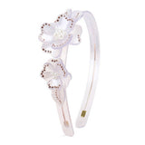 SWEET RHINESTONE FLOWER HEADBAND WIDE BRIMHEADBAND_CWAHA4389