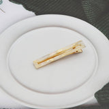 ACETATE HOLLOW SQUARE HAIR CLIP DUCKBILL BANG PIN_CWAHA2624