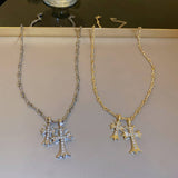 TEMPERAMENT CROSS NECKLACE_CWAJE2369