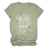 Womens Faith Tee, Be Still And Know_Cwtts1480