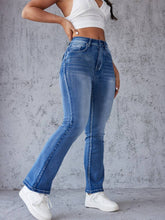 Temperament Slim-Fit Flared Pants Jeans