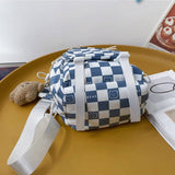 CLASSIC CONTRAST PLAID SHOULDER BAG_CWAB1607