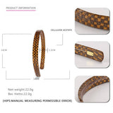ACETATE CHECKERBOARD HEADBAND HAIRPIN_CWAHA4382