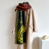 Vintage Paisley Scarf Thick Tassel Winter Wrap_Cwasc0970