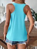 Versatile And Casual Solid Color I-Shaped Vest