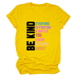 Trendy Womens Tee With Kindness Slogan