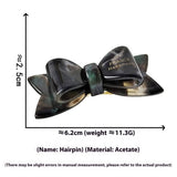 Sweet Bow Acetate Hair Clip ? Double-Layer Side_Cwaha07201