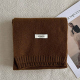 100% WOOL AURORA BLUE KNIT SCARF SOFT WARM_CWASC2285