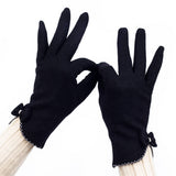 Womens Fashion Bow Touch Screen Gloves_Cwmm1555
