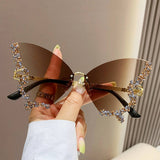 Vintage Rhinestone Butterfly Sunglasses_Cwasg0205