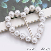 HEART SHAPED METAL PEARL INLAID SCARF RING_CWMM2116