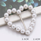 HEART SHAPED METAL PEARL INLAID SCARF RING_CWMM2116