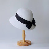 SUMMER NEW BOW STRAW HAT FOR WOMEN_CWAH3469