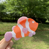 PINK CLOWNFISH HAIR CLAW CUTE OCEAN SHARK CLIP_CWAHA2147