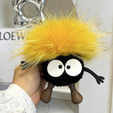 CUTE WOOL BRIQUETTES CAR KEYCHAIN BAG PENDANT_CWMM2535