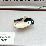 CUTE PENGUIN ACETATE SHARK HAIR CLAW CLIP_CWAHA5771
