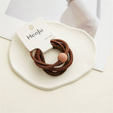 4PCS SET BALL SIMPLE HAIR TIES_CWAHA0333