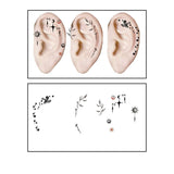 CUTE CARTOON EAR TATTOOS WATERPROOF STICKER SET_CWMM8394