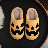 PUMPKIN HALLOWEEN GHOST WARM COTTON SLIPPERS_CWSHS0868