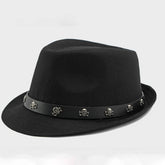 NEW AUTUMN HIP HOP SKULL RIVET BELT JAZZ HAT_CWAH1912