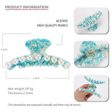 ACETATE SHELL DIAMOND GRAB CLIP SHARK CLIP_CWAHA4420