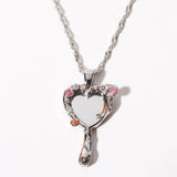 BARBIE DOPAMINE MIRROR NECKLACE_CWAJE05575